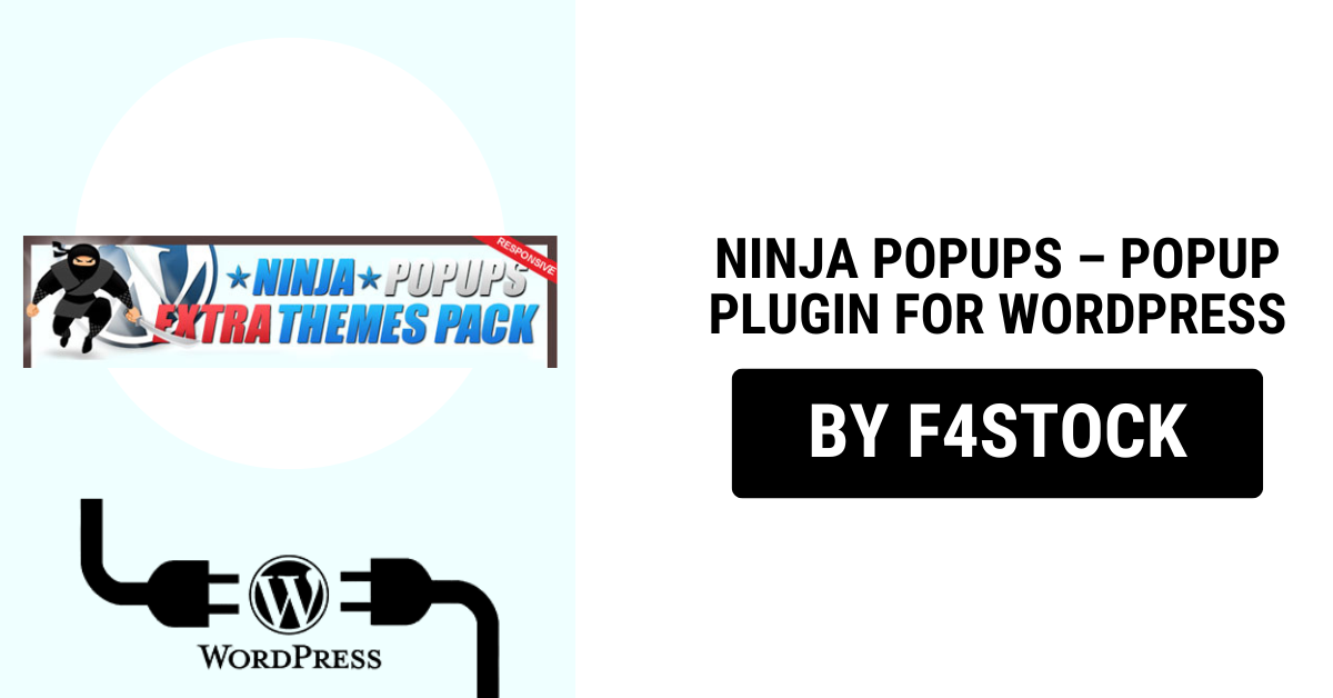 Ninja Popups WordPress plugin interface showing customizable popup designs