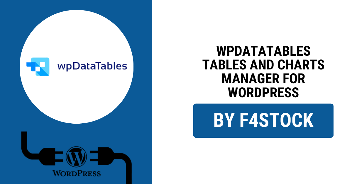 wpDataTables plugin interface displaying interactive tables and charts on WordPress